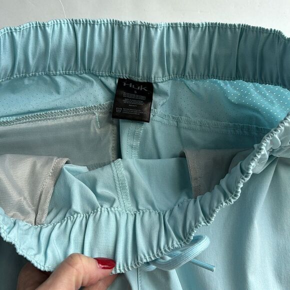 HUK Womens Blue Journey Roll Up Quick Dry Pants Size Small Fishing Boating Hike - Picture 9 of 15